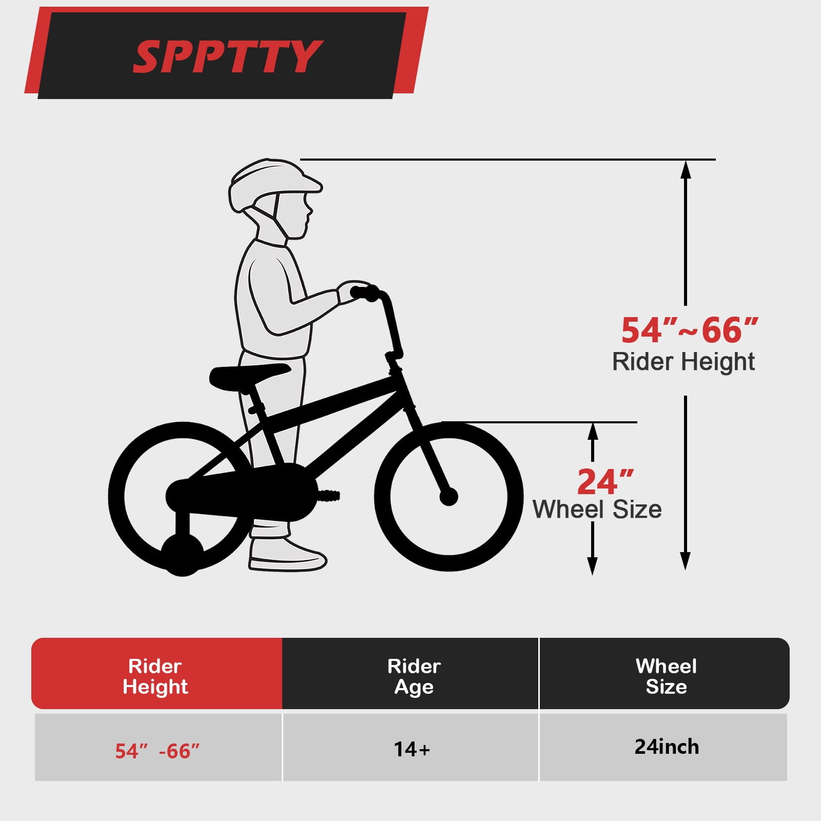 SPPTTY 21 Speed Mountain Bike,24 inch Bike for Men Women Boys Girls,Disc Brakes Dual Suspension