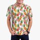 thumbnail image 1 of Balery Hawaiian Pineapples And Hibiscus Flowers Camisa Polo de Hombre con Estampado, de Manga Corta y Tejido Medio, Camisa Tipo Golf Polo-Large, 1 of 6