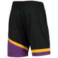 thumbnail image 3 of Men's Mitchell & Ness Black Phoenix Suns Hardwood Classics 75th Anniversary Swingman Shorts, 3 of 4