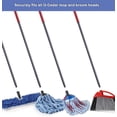 thumbnail image 6 of O-Cedar Telescopic Steel Broom & Mop Handle, Extends to 56", Gray, 6 of 6