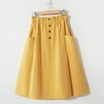 thumbnail image 2 of WOMEN HIGH WAIST A LINE SKATER MINI SKIRT PLEATED SHORT SCHOOL SKIRT DRESS USA, 2 of 6