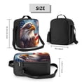 thumbnail image 3 of Cauagu Bald Eagle Pilot Insulated Lunch Bag - Reusable Lunch Box Thickened Thermal Leakproof Lunch Tote Bag for Adult Office/Travel Picnic, 3 of 7