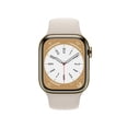 thumbnail image 2 of Restauré Apple Watch Série 8 (GPS + Cellulaire, 45mm) Boîtier en Acier Inoxydable Doré avec Bande de Sport Starlight - Excellent (Certifié Rénové), 2 of 5