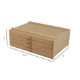 thumbnail image 2 of HG Art Concepts Artists Storage Chests - Premium Studio Organizer for Paint Tubes, Brushes, Pencils, Markers, & More! - 4 Drawer - 2 Pack, 2 of 7