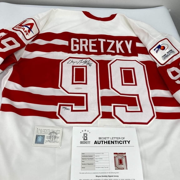 Wayne Gretzky Signed 1994 Authentic "Ninety-Nine" Tour Jersey Beckett COA