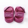 thumbnail image 3 of Mialoley Baby Boys Girl Beach Sandals Striped Candy Color Beach Pool Flat Shoes, 3 of 9