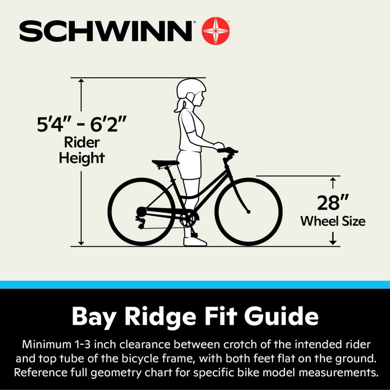 Schwinn 700c Bay Ridge Hybrid Electric Bike for Adults 7 Speeds