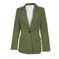 thumbnail image 3 of Saco largo de Mujer Elegante Atemporal Verde olivo Chica, 3 of 3
