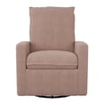 thumbnail image 3 of CorLiving Caillie Boucle Fabric Upholstered Manual Indoor Glider Recliner Chair, Pink, 3 of 4
