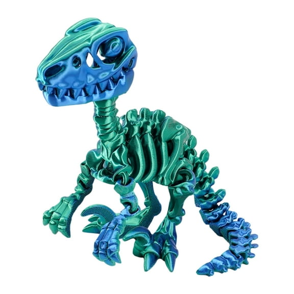 3D Printed Raptors Figurine Realistic Dinosaur Skeleton Figure For Collectors