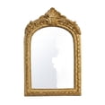 thumbnail image 2 of Antique Gold Mirror, Small Gold Mirror, Mirror for Wall, 19X11 in Embossed Frame, 1 Pc, Wall decor for Bedroom, Gold Framed Mirror, Vintage decor for Bedroom, Gold Home decor,, 2 of 5