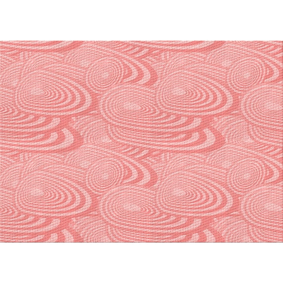 Ahgly Company Machine Washable Indoor Rectangle Transitional Flamingo Pink Area Rugs, 8' x 12'