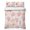 Coral Red Orange, variant on Twin XL Quilt Set 68''x98'', Vintage Floral Lightweight Bedspread Coverlet with 2 Pillow Shams, Spring Botanical Flowers Leaves Botanical Gray Breathable All Season Quilt Bedding for Dorm/Guest Room