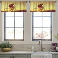 thumbnail image 4 of LALILO Kitchen Curtain Valance Feathers Vivid Boho Ethnic Rod Pocket Window Curtain 52"x 18" Set of 2, 4 of 7
