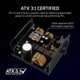 thumbnail image 4 of Fuente de alimentación Corsair RM850x totalmente modular 850W ATX 3.1, 4 of 9