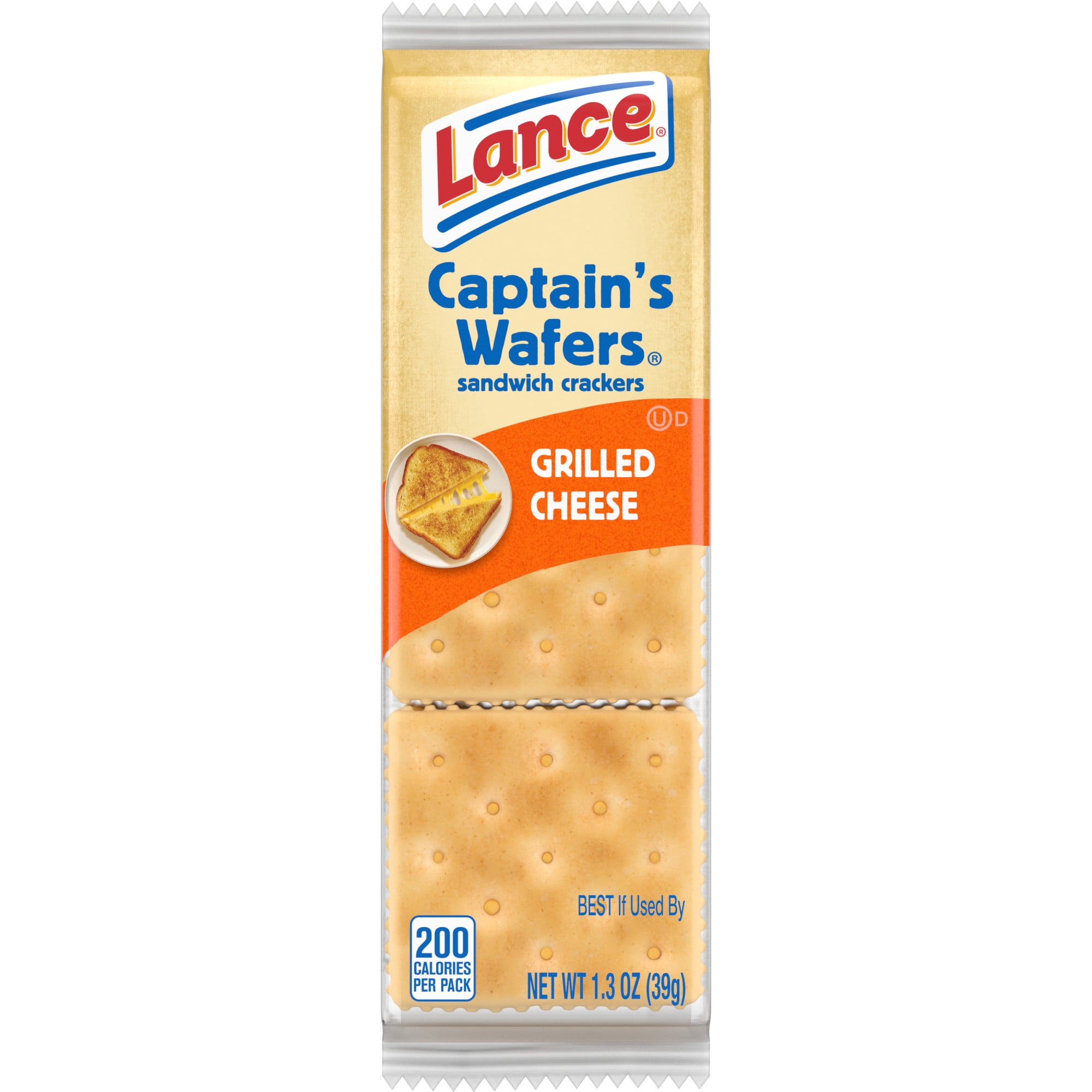 Lance Sandwich Crackers, Captain's Wafers Grilled Cheese, Individual