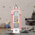 thumbnail image 3 of 3 Tier Rotating Castle Bookshelf,360° Spinning Creative Castle Bookcase,Floor Standing Book Storage Organizer for Children's Room (Pink), 3 of 10