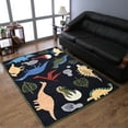 thumbnail image 1 of Rugsotic Carpets Hand Tufted, Kids Wool Area Rug, Black, 5'x8', 1 of 5