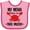 Pink and Fuchsia, variant on Inktastic My Mema Loves Me Grandson Boys or Girls Baby Bib