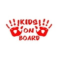 thumbnail image 2 of Walbest Car Auto Cute Kids on Board Handprint Reflective Decals Sticker Decoration Universal, 2 of 6
