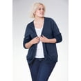 thumbnail image 3 of Ellos Plus Size V-Neck Button Front 100% Cotton Everyday Cardigan, 3 of 3