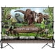 thumbnail image 1 of Dinosaur Happy Birthday Backdrop 7x5ft Kids Boys Roar Jurassic Jungle Wild Dino Photography Background for Cake Table Decoration Photo Party Supplies, 1 of 5
