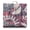 Abstrac, variant on Whimsical Paw Print Meditation Cushion - Oversized Square Floor Pillow with Watercolor Art