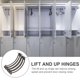 thumbnail image 3 of unbranded 4Ud Bisagras De Y Suave Para Puertas De Madera En Gabinetes Color Negro, 3 of 7