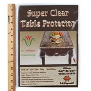 Super Clear Extra Heavy Duty, Durable 100% Vinyl Tablecloth protector & Table cover Size 60 X 90 Inches Oblong