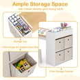 thumbnail image 6 of Costway Kids Art Table & Chairs Set with Paper Roll Wooden Craft Study Desk Active Play Natural, 6 of 7