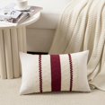 thumbnail image 2 of Juego de 2 fundas de almohada decorativas Fancy Homi, color burdeos, 30 x 51 cm, 2 of 8