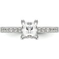 thumbnail image 4 of 14K White Gold 14Kw True Origin Lab Grown Diamond Vs/Si, D E F, Semi-Mount Engagement Rin (Size 7) Made In India rm2643e-200-wld, 4 of 5