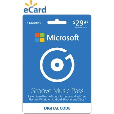 Microsoft Groove Music Pass 3 Month (Email Delivery)