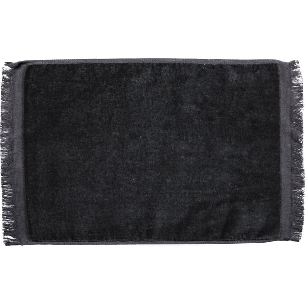 Premium Fringed Velour Fingertip TowelBlackSet of 12 Towels Walmart