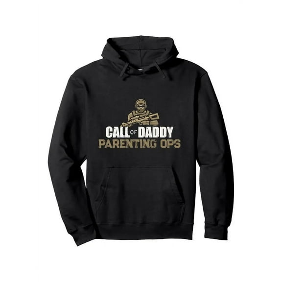 Call of Daddy Parenting Ops Gamer Dads Funny Fathers Day Pullover Hoodie, Cotton Hooded Sweatshirt, Street Style Sweatshirt, Crew Neck Sweatshirt, Ultra Soft, Breathable