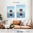 thumbnail image 4 of Elephant Stock Zen Ripples Wall Art - Vertical Canvas Wall Art - Living Room Wall Decor - Wellness Canvas - Blue And Gray Decor - 26" x 39", 4 of 8