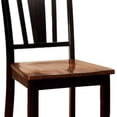 thumbnail image 2 of Benzara Dover Transitional Side Chair With Wooden Seat, Cherry & White Finsih, Set of 2-Color:Black/Cherry, 2 of 4
