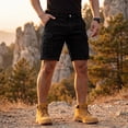 thumbnail image 6 of Trgacdwlo Mens Cargo Shorts Multi Pockets Elastic Waist Mens Shorts Athletic Hiking Running Summer Breathable Casual Shorts for Men Black XXXL, 6 of 7