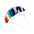 thumbnail image 3 of Cometa de de doble línea 55 pulgadas sin esqueleto con líneas Cometa de parafoil de 2 cuerdas suave para adultos para park kiting beach al, 3 of 8