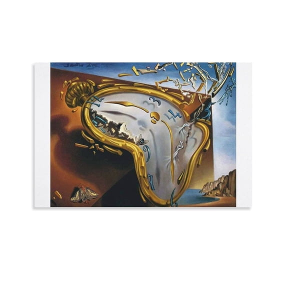 Salvador Dalí Painting Realist Painter Melting Watch Posters Art Print Wall Photo Paint Poster Hanging Picture Family Bedroom Decor Gift 08x12inch(20x30cm)