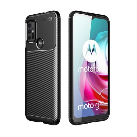 For Motorola Moto G30 / G10 / G10 Power / G20 Carbon Fiber Texture Shockproof TPU Case