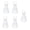 50ml, variant on 5Pcs Leak Graduated Flasks with Scales Clear Triangular for School Laboratory