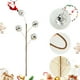 thumbnail image 4 of Adorno de espejo de lentejuelas de bola de Navidad | Decoración festiva de vacaciones | Rama de espuma plástica | 40cm | Rojo Oro Plata Verde Rosa | Decoración de arreglo versátil | 1 Pieza | Adorno, 4 of 7