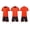 T-966 Orange, variant on Children's Solid Color Football Suit Set For Campus Sports Games Performance Matches Training Uniforms And s For Kids