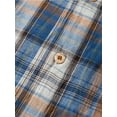 thumbnail image 5 of Mens Classic Plaid Shirt Turn Down Collar Short Sleeve Button Down Plaid Dress Shirt Casual Regular Fit Plaid Shirt Tops, 5 of 9