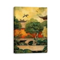 thumbnail image 2 of OWNSERIES Home Decor Ancient Courtyard Pattern Canvas Wall Art Paintings for Living Room - Canvas Framed Print Wall Artworks Ship From US Local Warehouse, 2 of 5