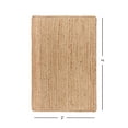 thumbnail image 4 of · REDEARTH · Rectangular Area Rug - 2'x3' Braided Natural Jute - Artisan Made Boho Jute Rugs for Bedroom - Kitchen - Living Room - Farmhouse - Aesthetic Home Decor- Handmade Vintage Decor, 4 of 9