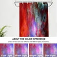 thumbnail image 6 of Red Modern Galaxy Decor Shower Curtain Romantic Purple Abstract Starry Sky QuickDrying Waterproof Polyester Fiber with Plastic Rings into a Cosmic Wonderland (72"x36), 6 of 6