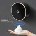 thumbnail image 4 of Automatic Soap Dispenser Foam Bathroom: Wall Mount Rechargeable Touchless Adjustable Auto Smart Electric Plastic White Foaming Soap Dispenser with Clock, Kitchen, Hand Dish Lotion Couple, 5.24x2.36", 4 of 8