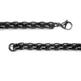 thumbnail image 2 of Black Titanium 7MM Box Link Necklace Chain 18", 2 of 2